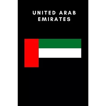 United Arab Emirates: Country Flag A5 Notebook to write in with 120 pages