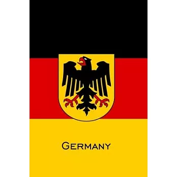 Germany: 6x9 - 120 Graph Pages 5x5, Perfect Bound - Daily Graph - Grid notebook to Draw, Write, Journal, take notes, make lists