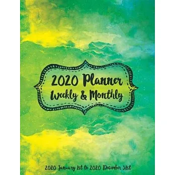博客來-2020 Planner Weekly and Monthly Jan 1, 2020 to Dec 31, 2020 Green ...