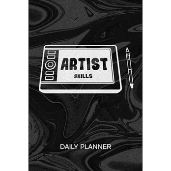 Daily Planner Weekly Calendar: Concept Artist Organizer Undated - Blank 52 Weeks Monday to Sunday -120 Pages- 2D Art Notebook Journal Game Artist - D