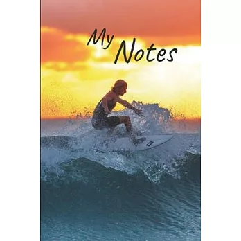 My notes: Surf Notebook - Size 6＂x 9＂, 100 Pages - Trend and Original - Convenient to rate Ideas