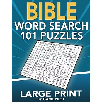 Bible Word Search 101 Puzzles Large Print: Puzzle Game With Inspirational Bible Verses for Adults and Kids