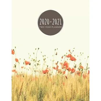 博客來-2020-2021 Two Year Planner: Whimsical Poppy Planner January 1, 2020 ...