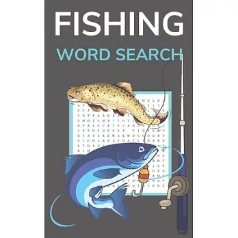 Fishing Word Search: Puzzle Book for Adults 5x8 Inches Pocket Size