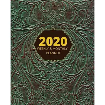 2020 Weekly and Monthly Planner: Antique 2020 Vintage Planner