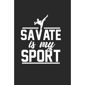 Savate Fighter Notebook: Diary Journal 6x9 inches with 120 Dot Grid Pages