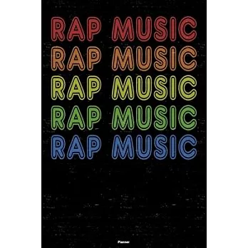 Rap Music Planner: Rap Music Retro Music Calendar 2020 - 6 x 9 inch 120 pages gift