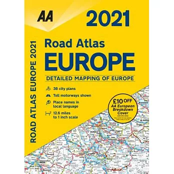 Road Atlas Europe 2021