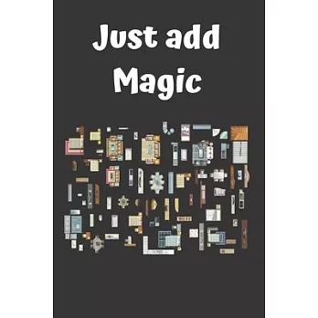Just Add Magic Utensils: Journal for Writing, Size 6＂ x 9＂, 120 Pages