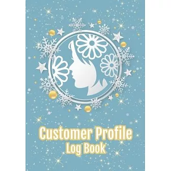 Customer profile Log book: Hair stylist salon client profile book record