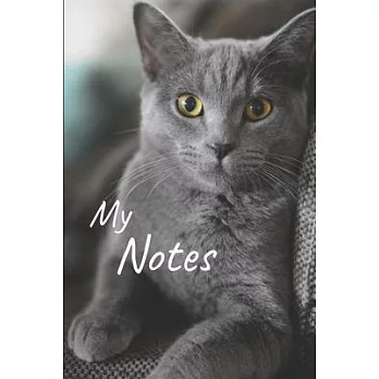 My notes: Cat Notebook - Size 6＂ x 9＂, 100 Pages - Trend and Original - Convenient to rate Ideas