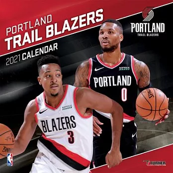 Portland Trail Blazers 2021 12x12 Team Wall Calendar