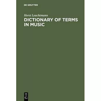 Dictionary of Terms in Music / Wörterbuch Musik