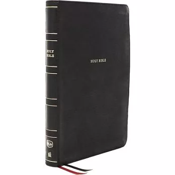 Nkjv, Thinline Reference Bible, Leathersoft, Black, Thumb Indexed, Red Letter Edition, Comfort Print: Holy Bible, New King James Version