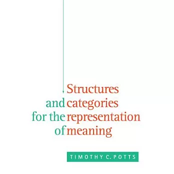 Structures and categories for the representation of meaning /