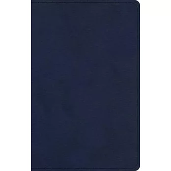 CSB Single-Column Compact Bible, Navy Leathertouch