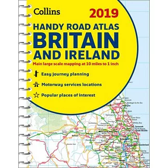 2019 Collins Handy Road Atlas Britain and Ireland