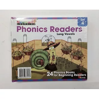 Newmark Phonics Readers Box 4: Long Vowels (24 Bks/1AG/Audio Code)