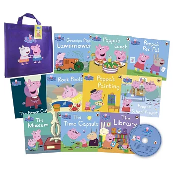 Peppa Purple Bag (10 Books+CD)