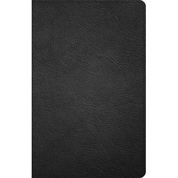 CSB Thinline Reference Bible, Black Genuine Leather