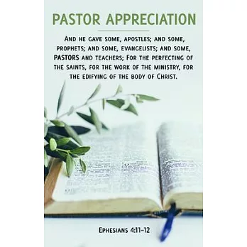 And He Gave Bulletin (Pkg 100) Pastor Appreciation