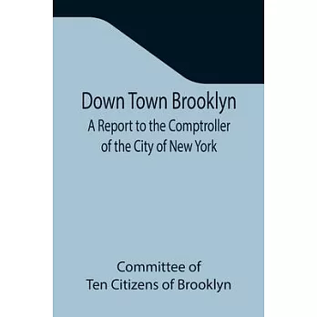 Down Town Brooklyn A Report to the Comptroller of the City of New York on Sites for Public Buildings and the Relocation of the Elevated Railroad Track