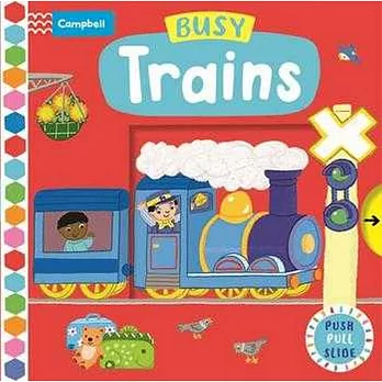 硬頁遊戲書Busy Trains (附故事音檔)