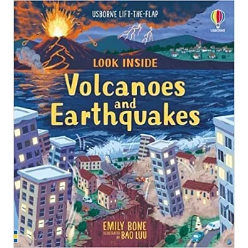 互動機關遊戲書：火山與地震（6歲以上）Look Inside Volcanoes and Earthquakes