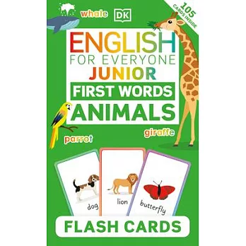 English for Everyone Junior First Words Animals Flash Cards