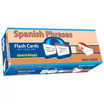 Spanish Phrases Flash Cards (1000 Cards): A Quickstudy Reference Tool