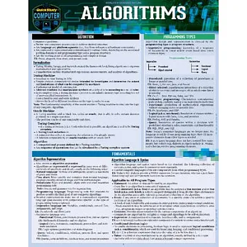 博客來-Algorithms: A Quickstudy Laminated Reference Guide