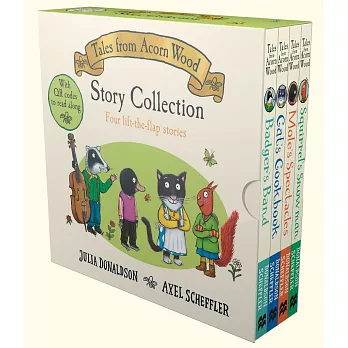 Julia Donaldson Acorn Wood 4-book with QR audio slipcase (５－８集)