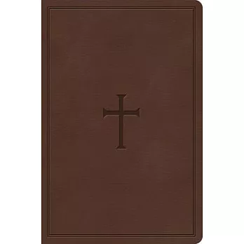 CSB Giant Print Reference Bible, Brown Leathertouch, Indexed