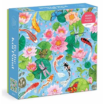 By The Koi Pond 1000 Piece Puzzle in Square Box