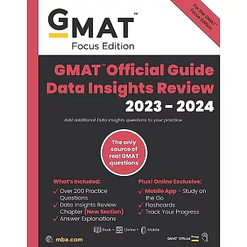 GMAT Official Quantitative Review: Data Sufficiency 2023-2024, Book + Online Question Bank