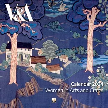 V&a: Women in Arts and Crafts Wall Calendar 2024 (Art Calendar)