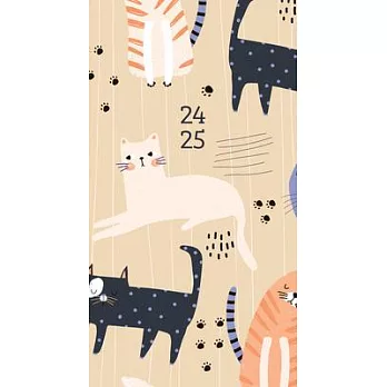 Purrfect 2024 3.5 X 6.5 2-Year Pocket Planner