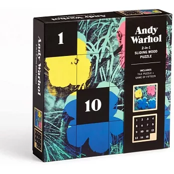 Puz Sliding Wood Andy Warhol Flowers