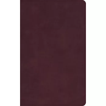 CSB Single-Column Personal Size Bible, Holman Handcrafted Collection, Premium Marbled Burgundy Calfskin