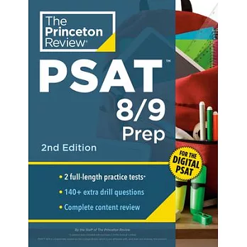 Princeton Review PSAT 8/9 Prep, 2nd Edition: 2 Practice Tests + Content Review + Strategies for the Digital PSAT