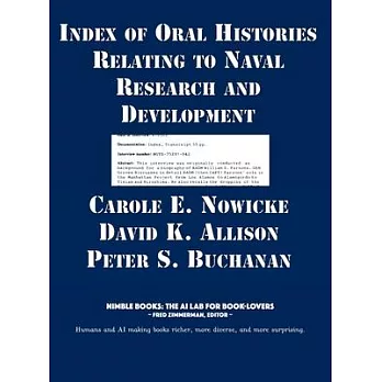 Index of Oral Histories Relating to Naval Research and Development