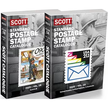 2025 Scott Stamp Postage Catalogue Volume 1: Cover Us, Un, Countries A-B (2 Copy Set): Scott Stamp Postage Catalogue Volume 1: Us, Un and Contries A-B