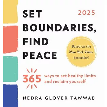 2025 Set Boundaries, Find Peace Boxed Calendar: 365 Ways to Set Healthy Limits and Reclaim Yourself