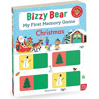 聖誕記憶遊戲書(附音檔)Bizzy Bear: My First Memory Game Book: Christmas