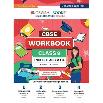Oswaal CBSE Workbook for Class 9 English Language and Literature Updated as per NCF For 2024