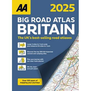 AA Big Road Atlas Britain 2025 Paperback