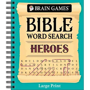 Brain Games - Bible Word Search: Heroes - Large Print