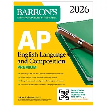 AP English Language and Composition Premium, 2026: Prep Book with 8 Practice Tests + Online Practice