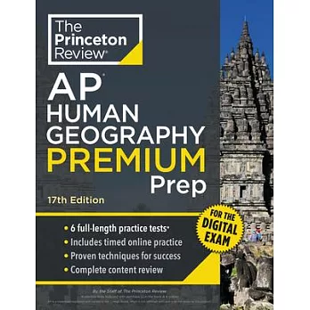 Princeton Review AP Human Geography Premium Prep, 17th Edition: 6 Practice Tests + Digital Practice Online + Content Review