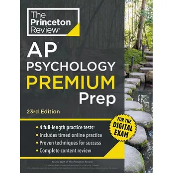 Princeton Review AP Psychology Premium Prep, 23rd Edition: 4 Practice Tests + Digital Practice Online + Content Review